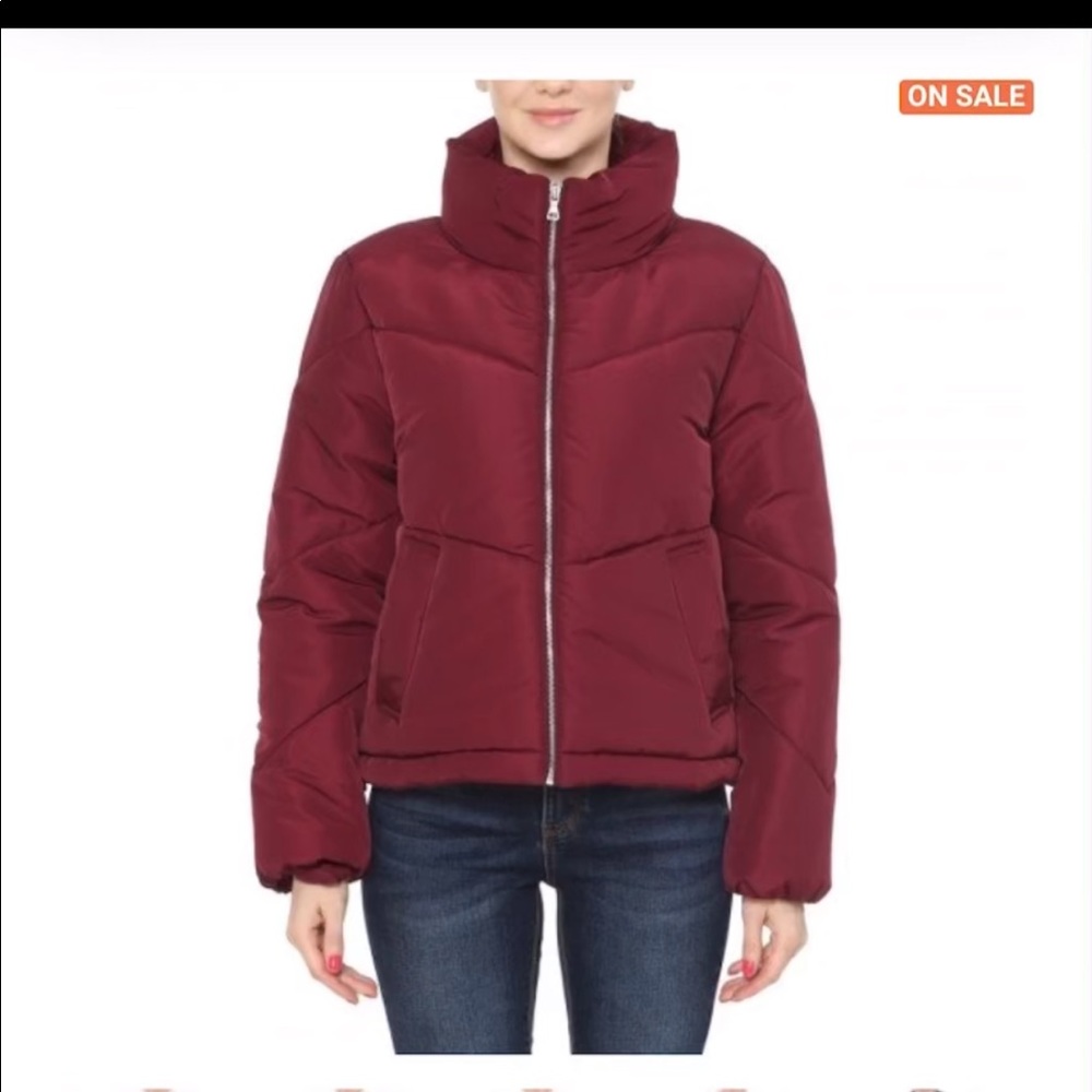 HIGH NECK QUILTED MATTE PUFFER JACKET